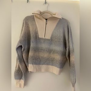 Merino Cashmere Space Dye Quarter Zip